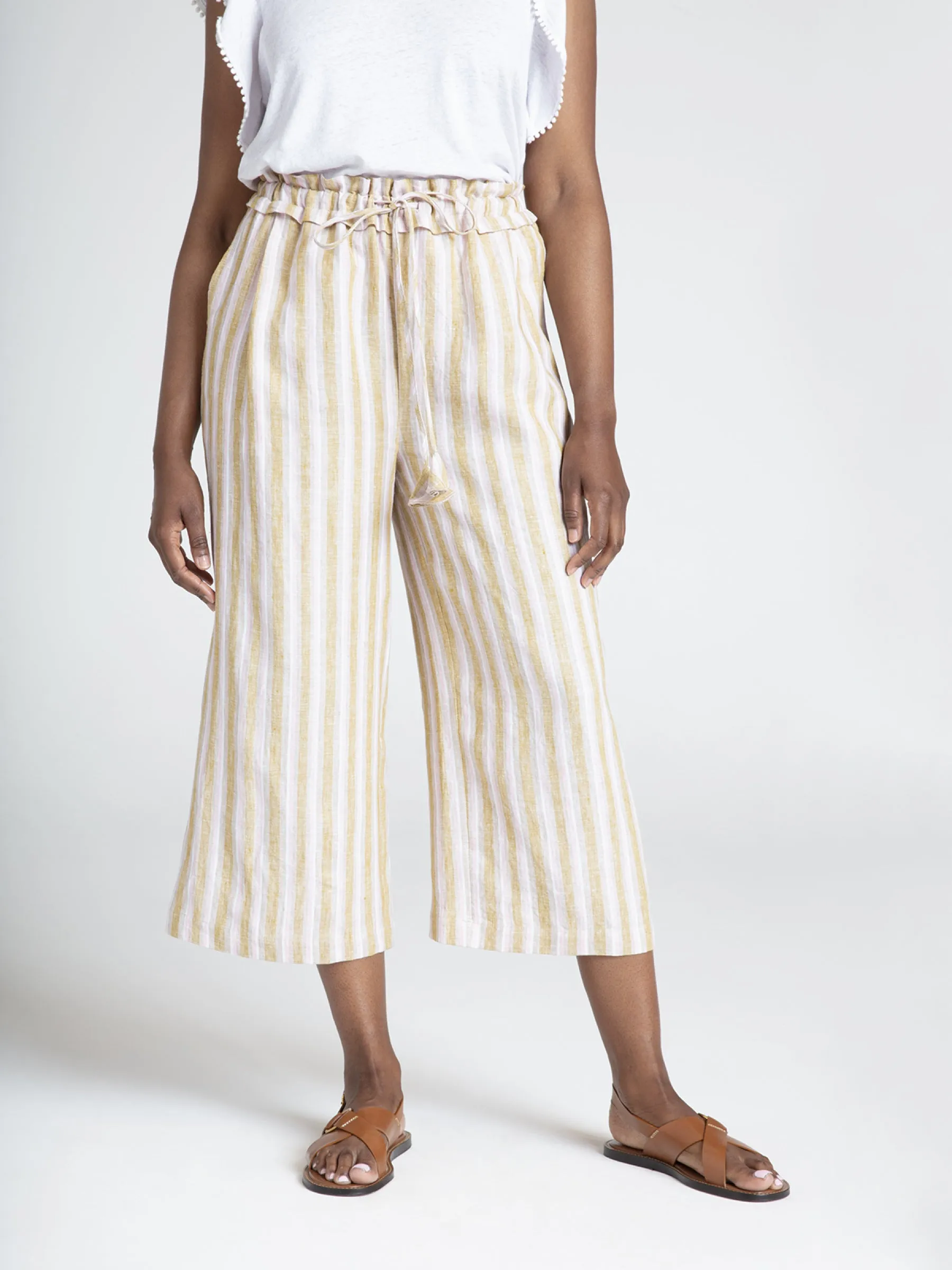 100% Hemp Stripe Culotte