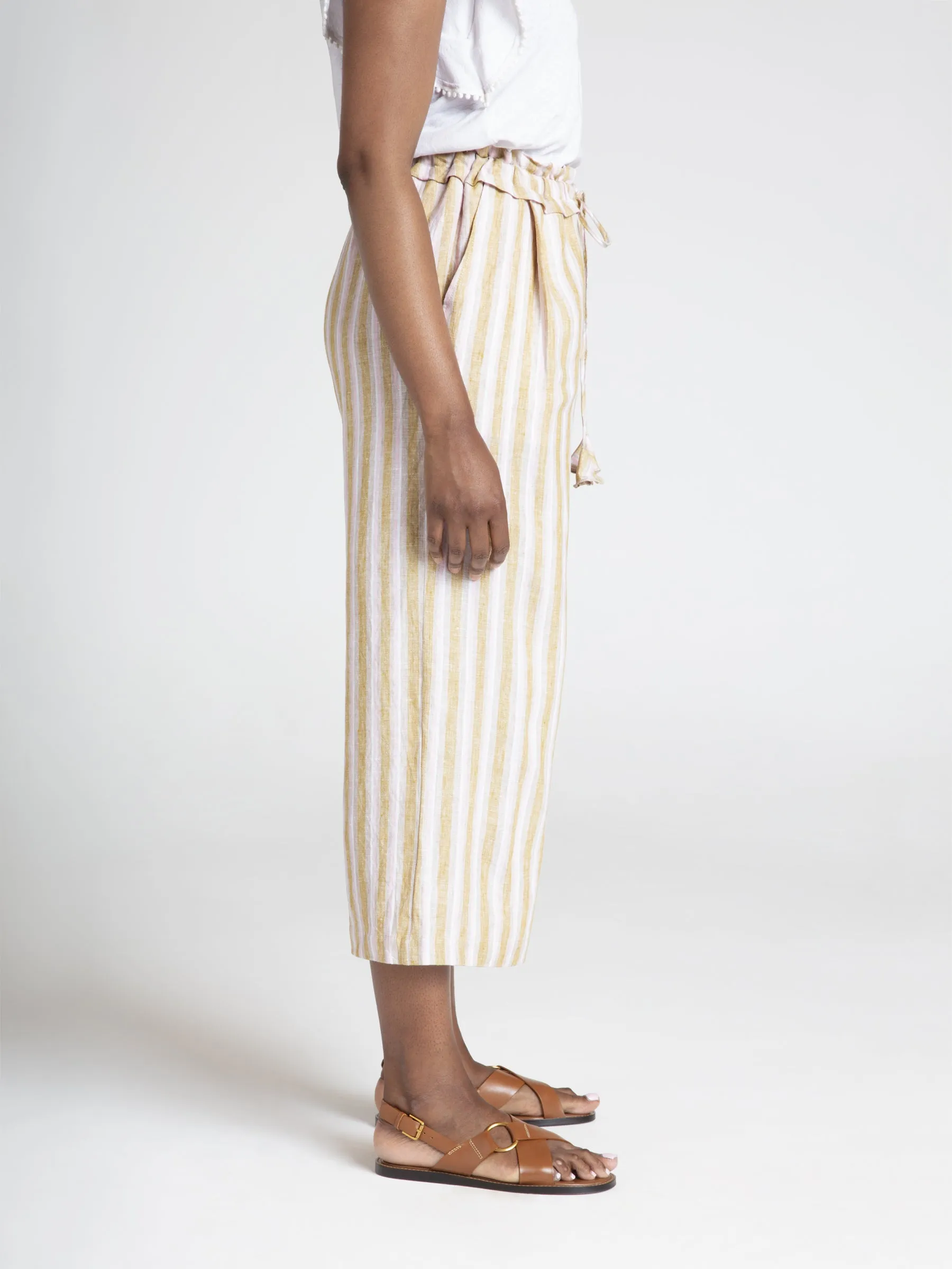 100% Hemp Stripe Culotte