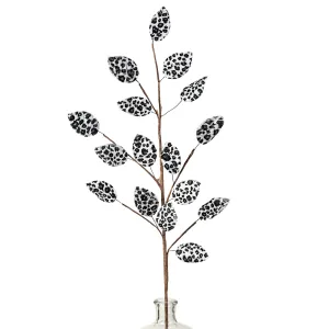 32" Snow Leopard Leaves Spray