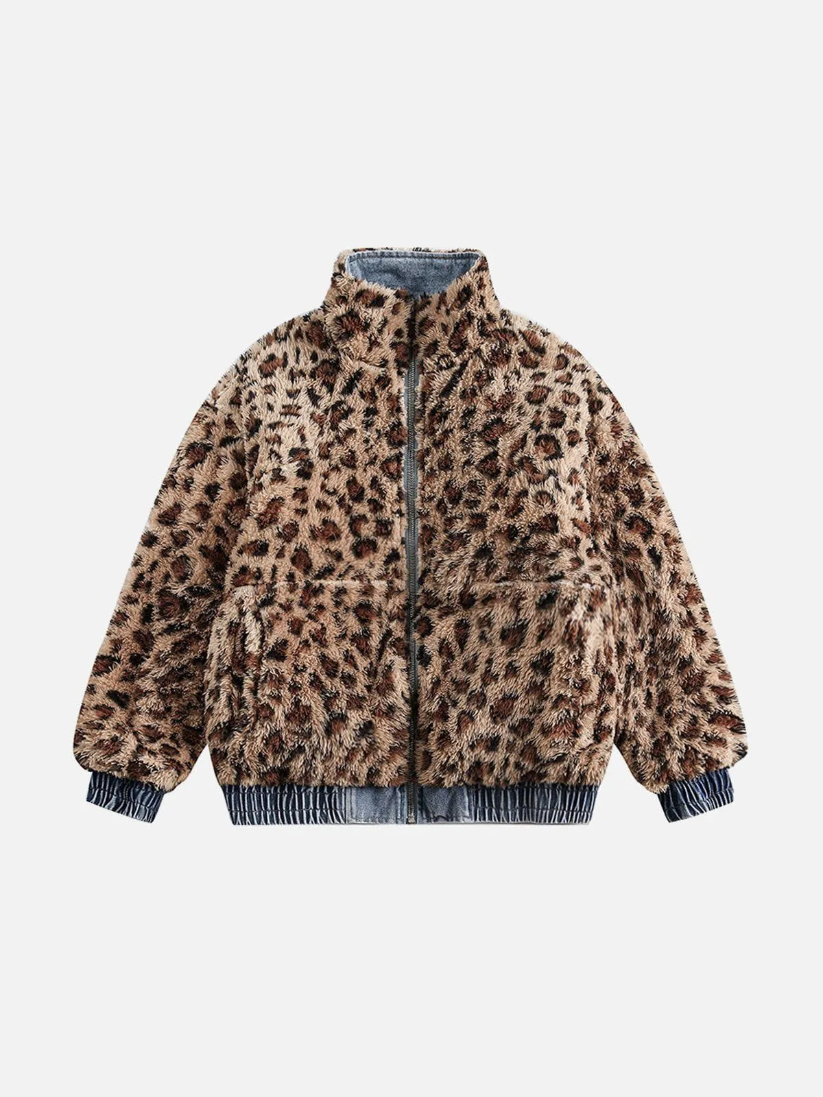Aelfric Eden Leopard Print Reversible Coat