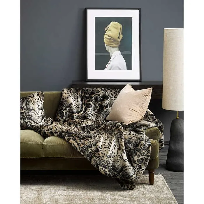 African Leopard Throw (Faux Fur)