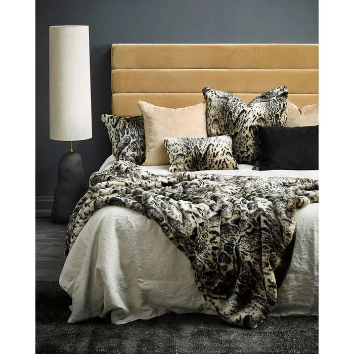 African Leopard Throw (Faux Fur)