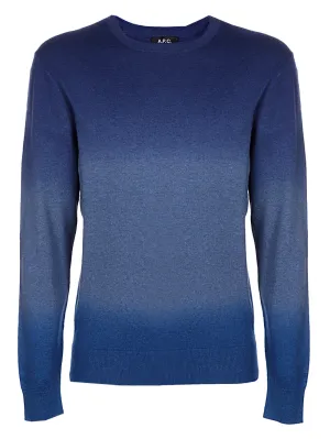 A.P.C. Ombre Knitted Crewneck Jumper