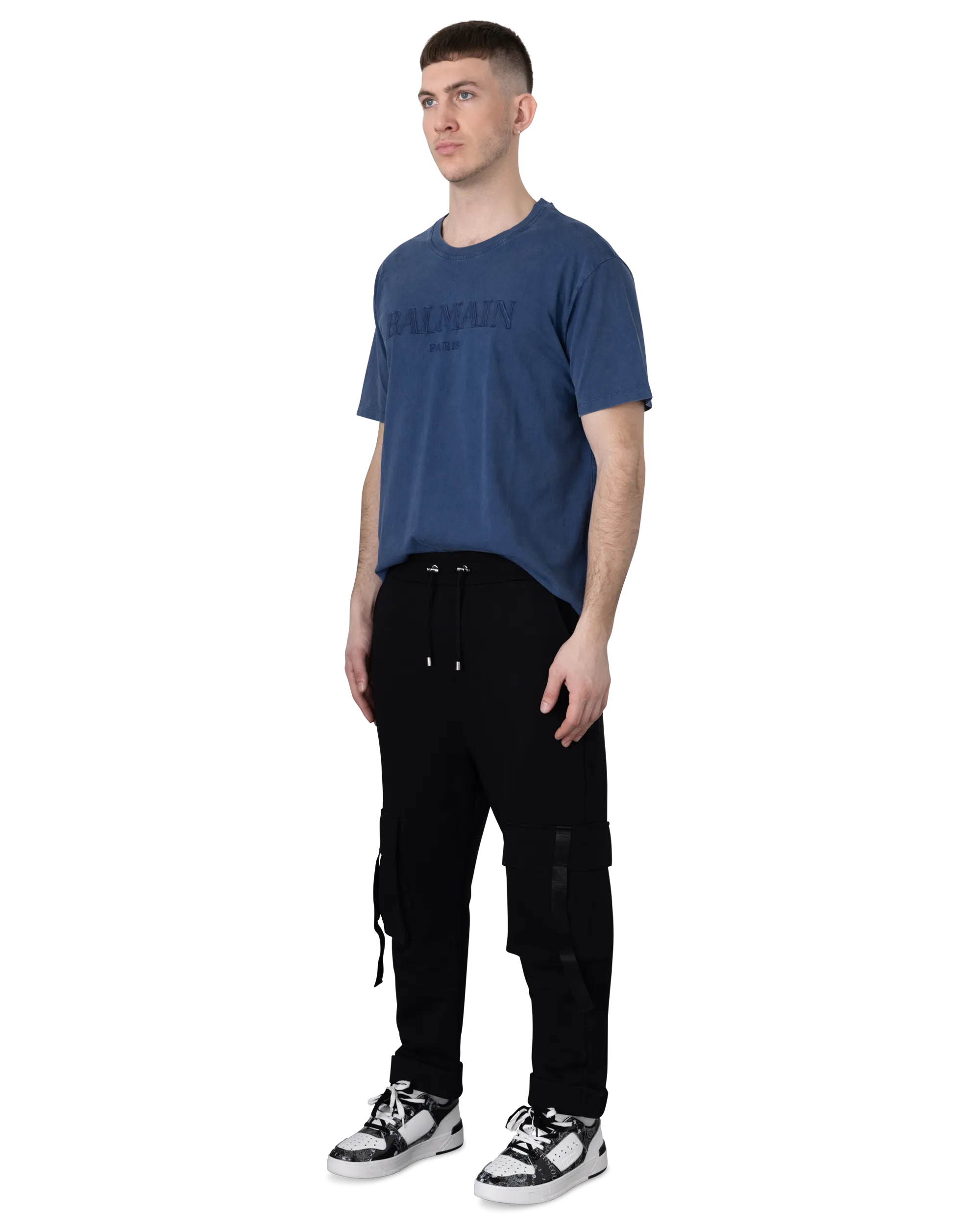 Balmain Kiss Printed Cargo Sweatpants