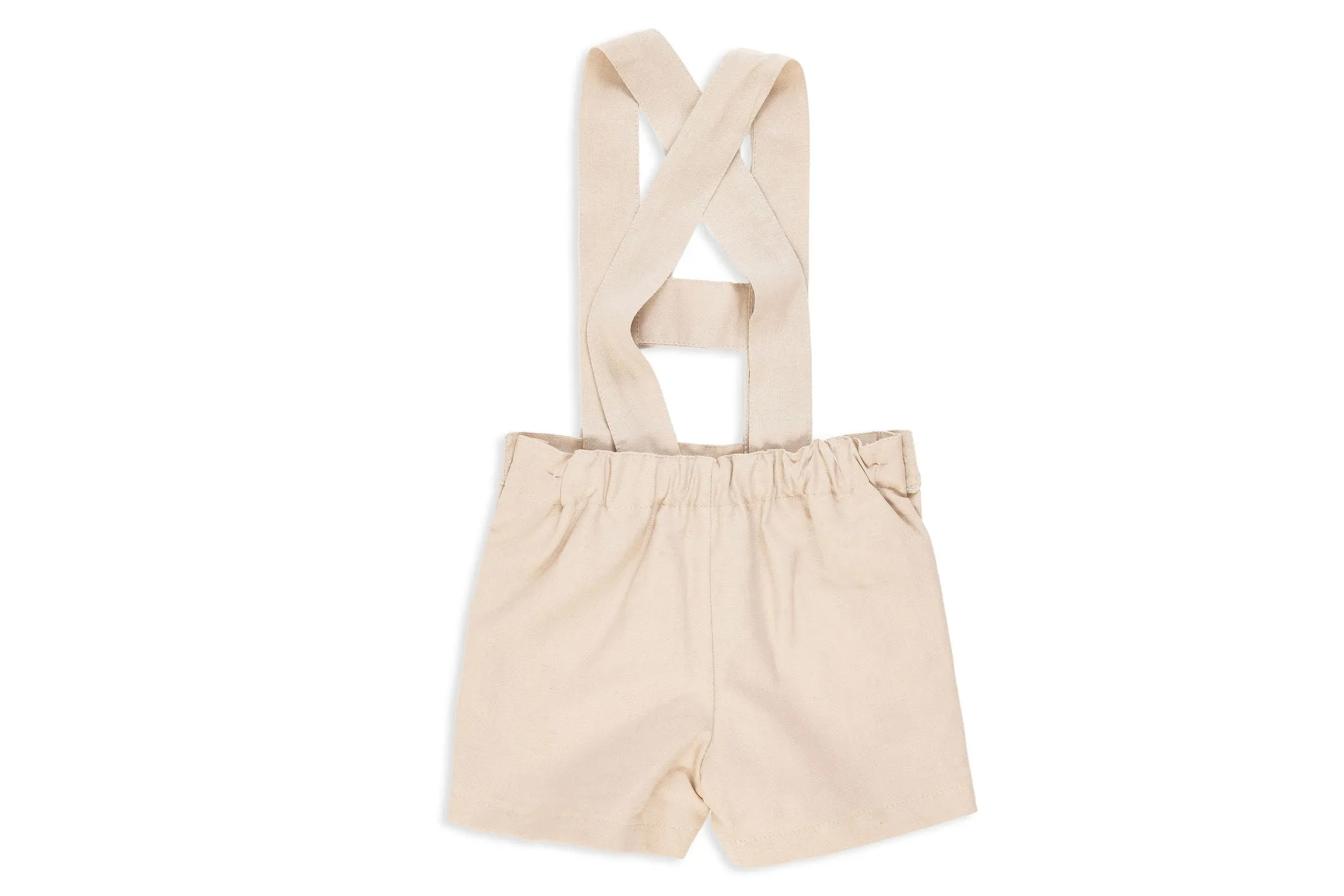 Beige Shorts with Straps