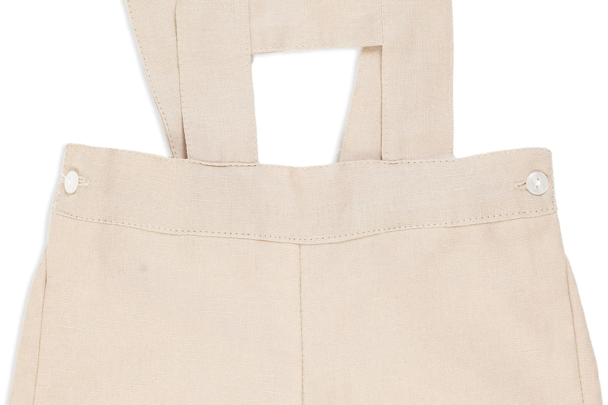 Beige Shorts with Straps