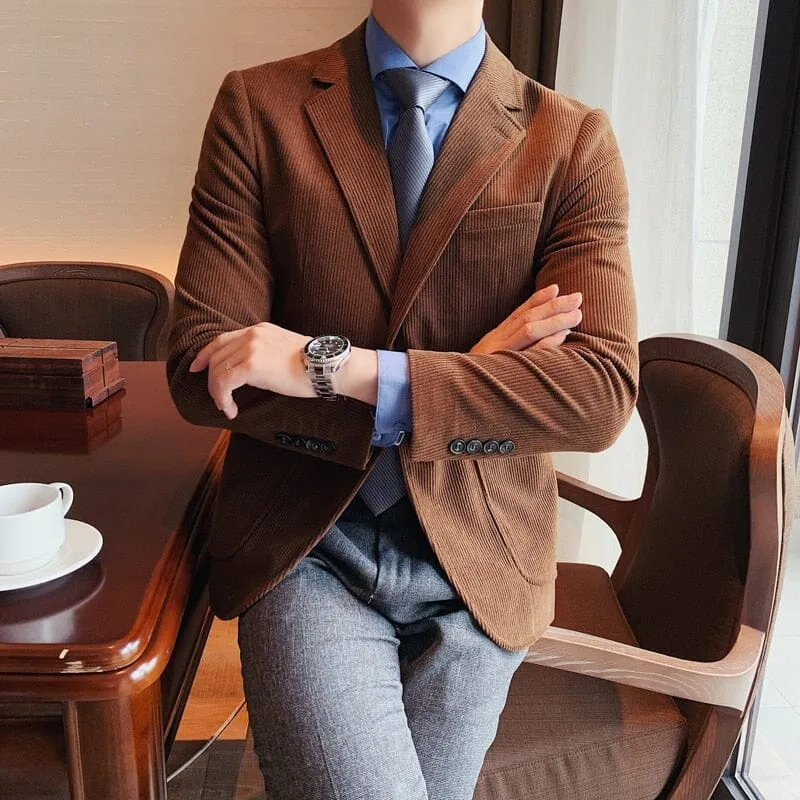 Blazer de Veludo Masculino LC129