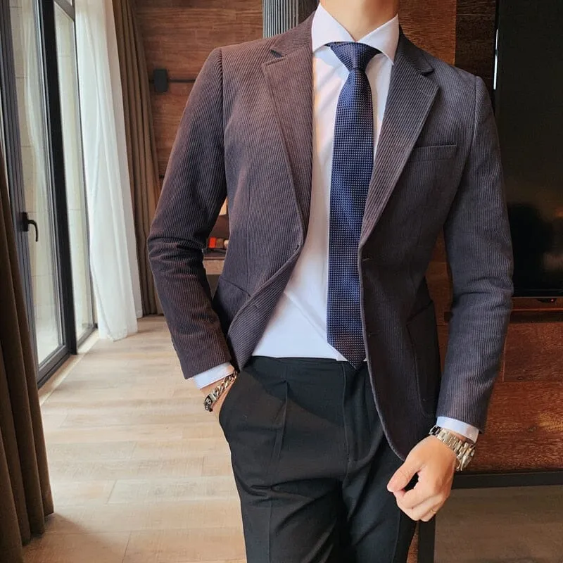 Blazer de Veludo Masculino LC129