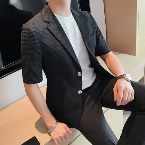 Blazer Manga Curta Masculino LC128