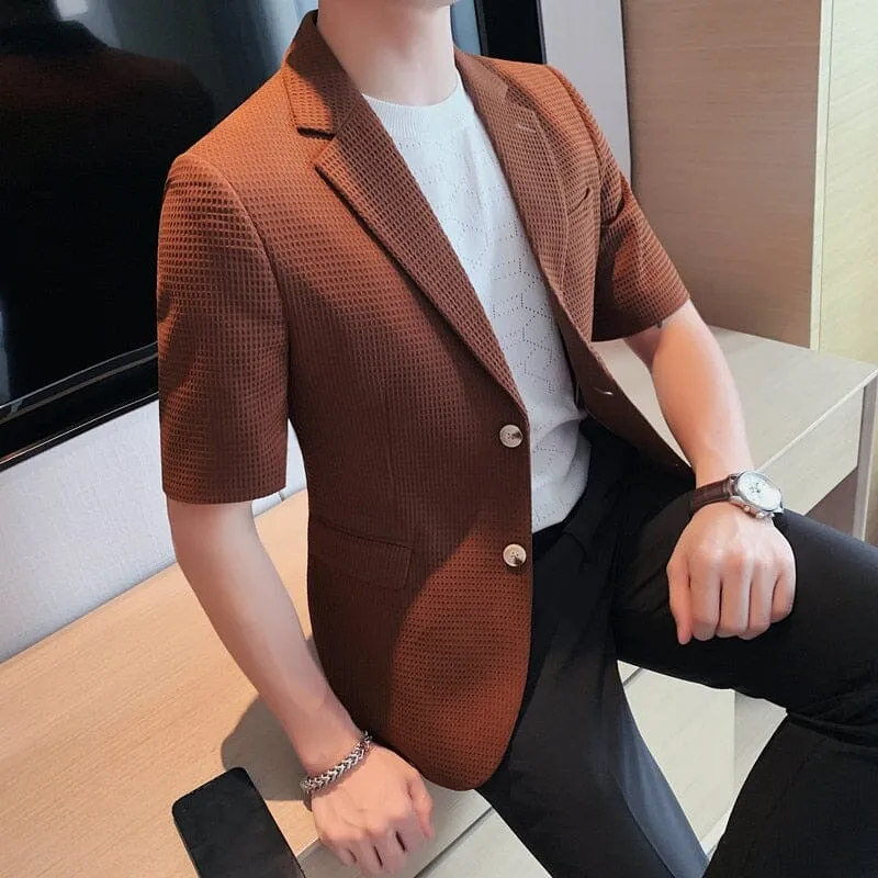 Blazer Manga Curta Masculino LC128