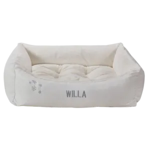 Christmas Holiday Dog Bed | Snowflake