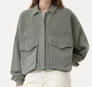 CLOSED Organic Cotton Jacket - Faded Green