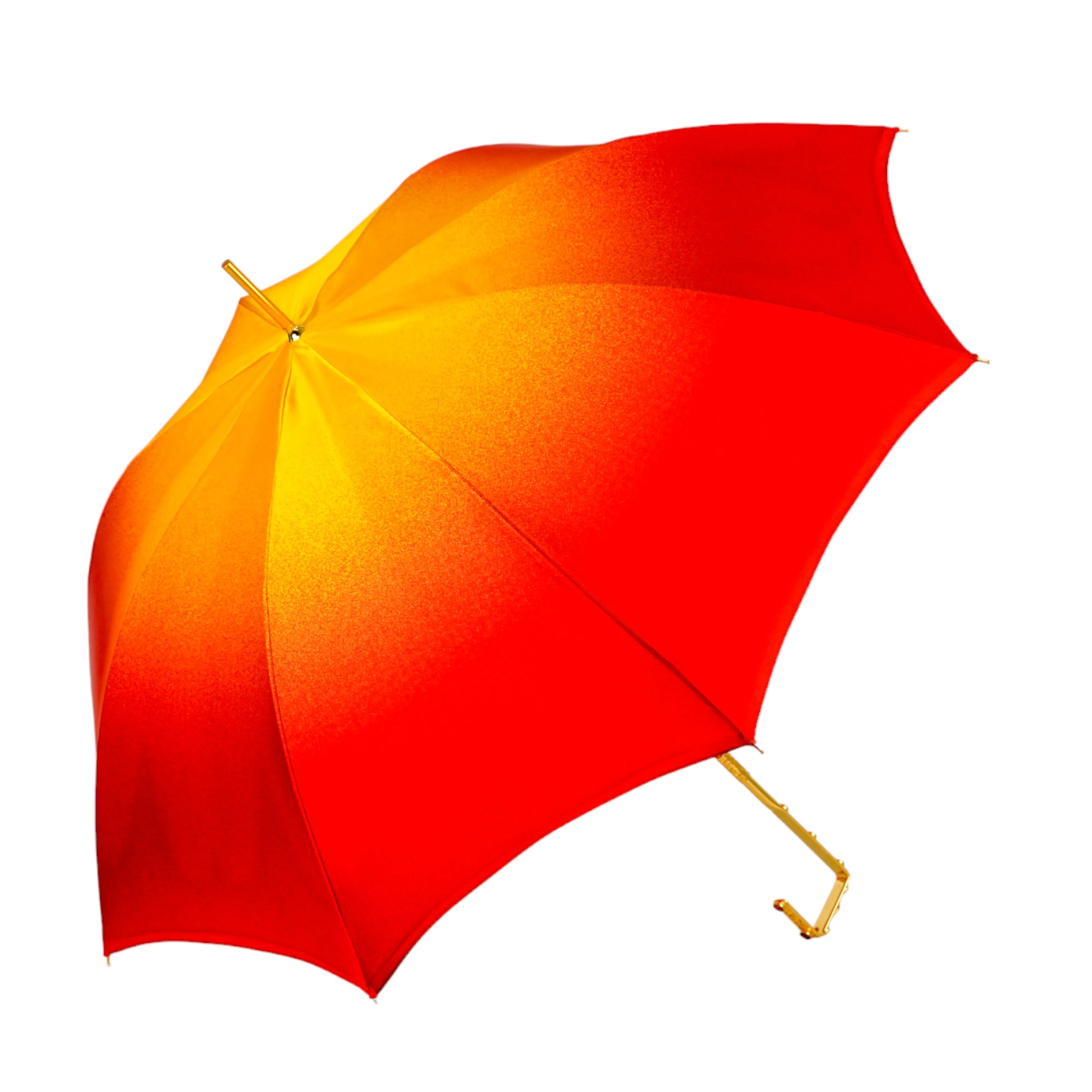 Colorful Handcrafted Umbrella with Flower, Made in Italy