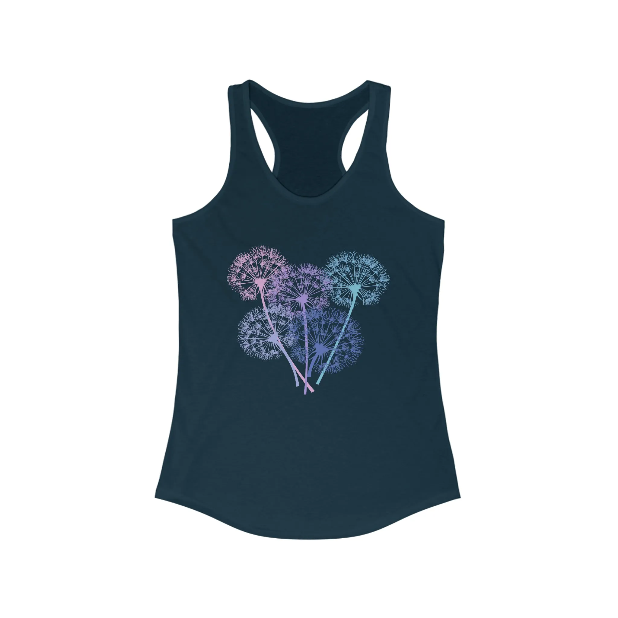 Dandelion Seeds Garden Aesthetic Shirt | Plant Lover Gift | Women's Ideal Racerback Tank