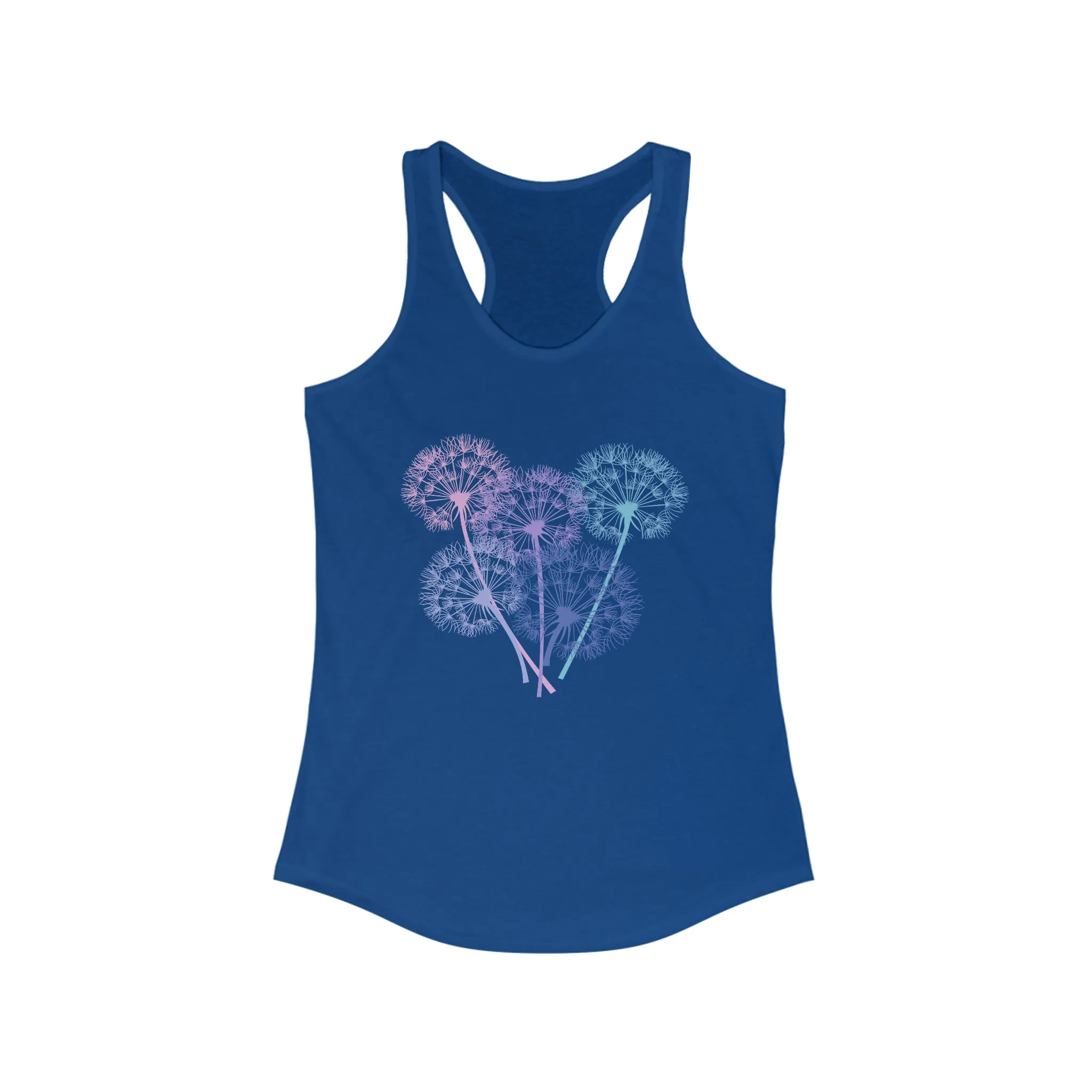 Dandelion Seeds Garden Aesthetic Shirt | Plant Lover Gift | Women's Ideal Racerback Tank