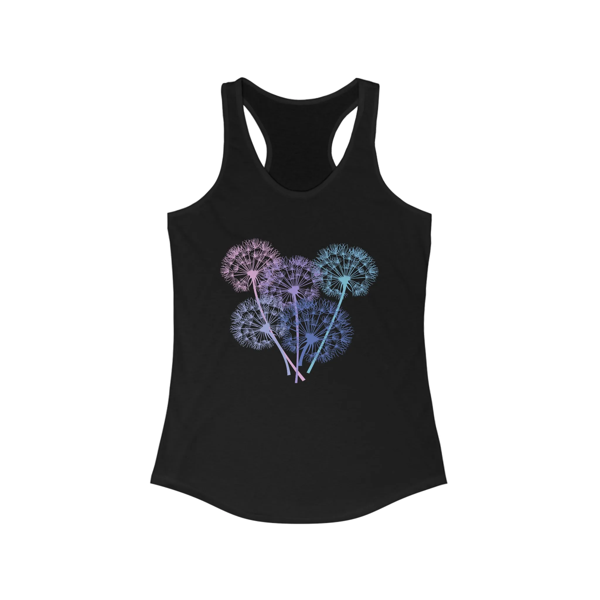Dandelion Seeds Garden Aesthetic Shirt | Plant Lover Gift | Women's Ideal Racerback Tank