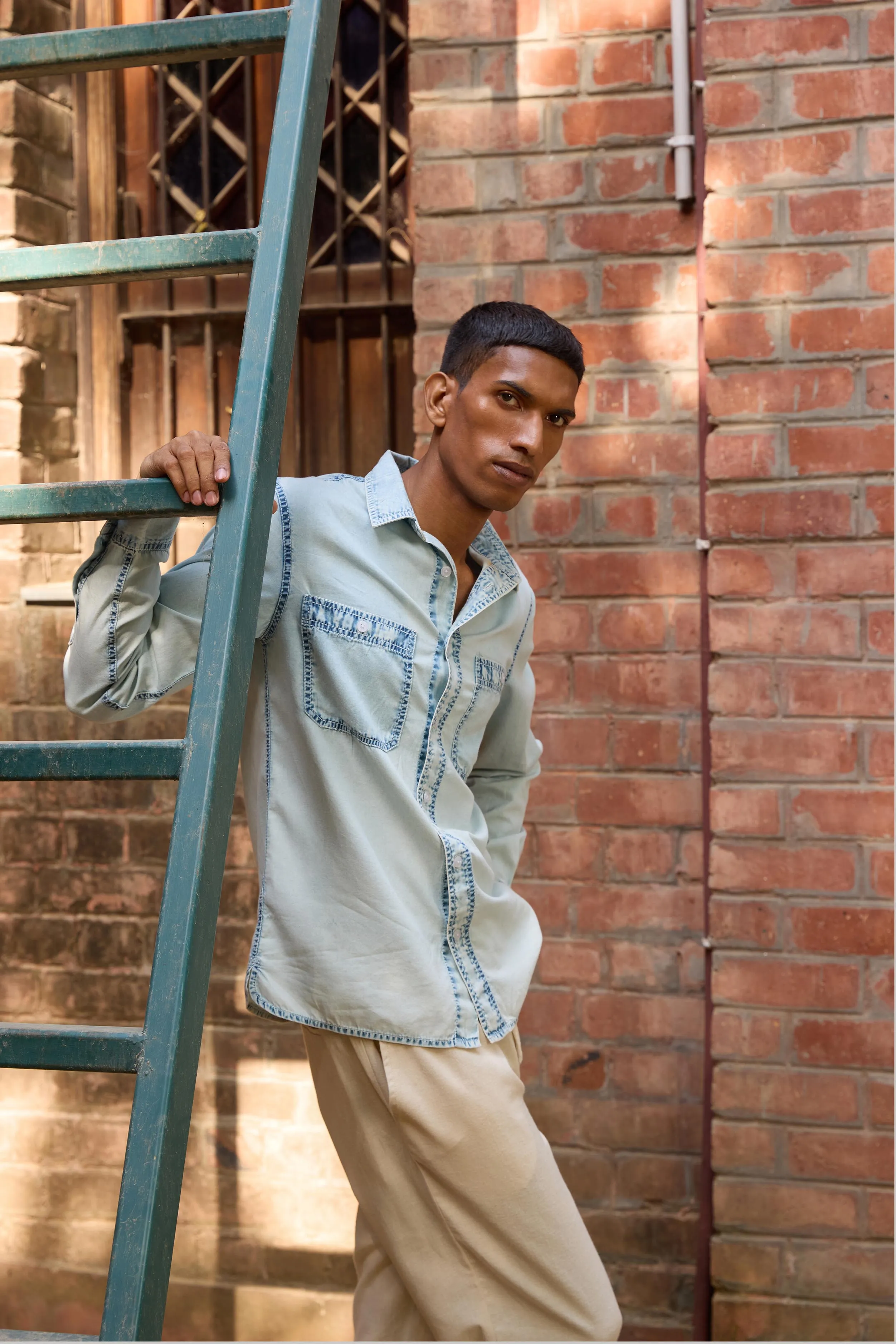 Denim Slim Fit Shirt