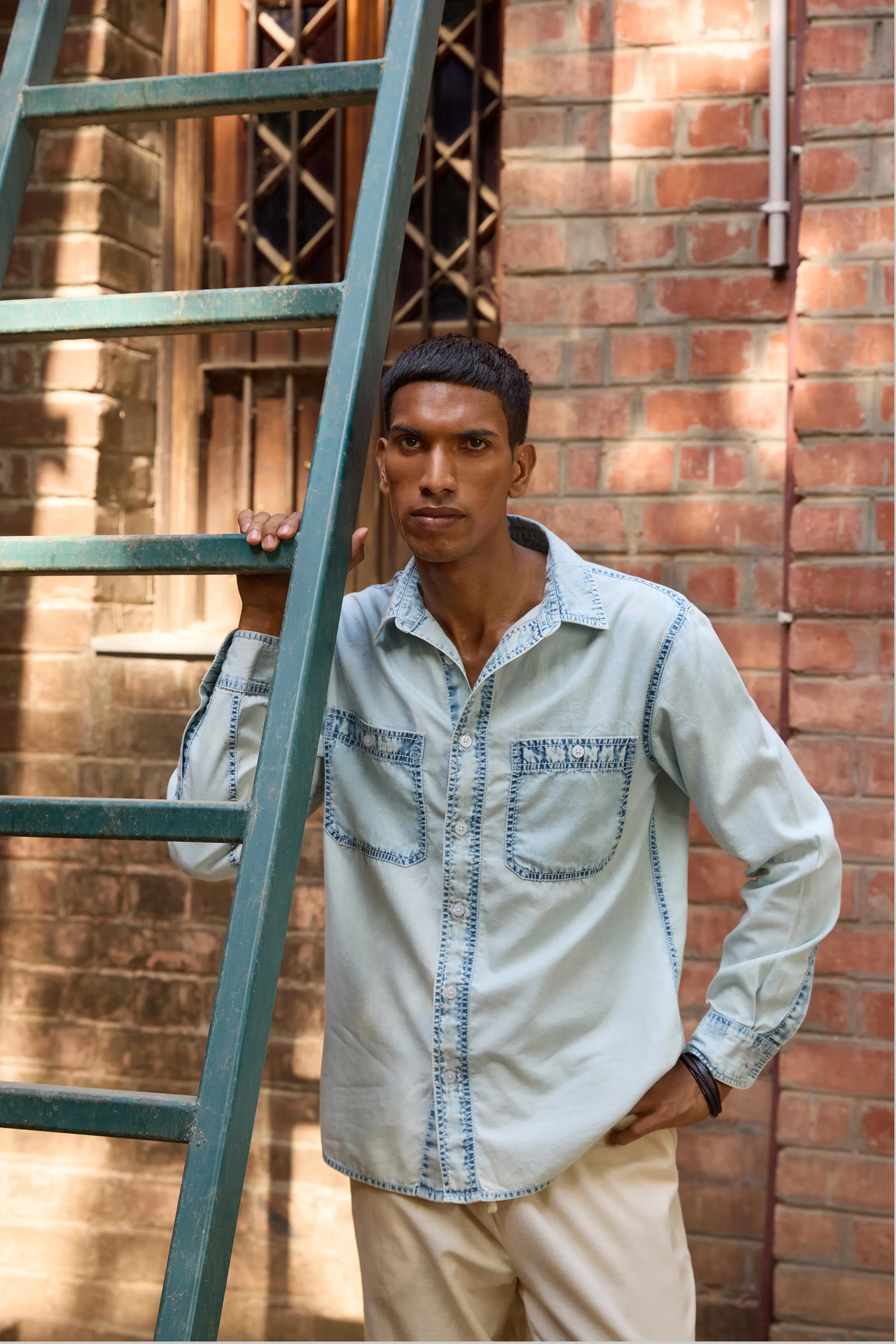 Denim Slim Fit Shirt