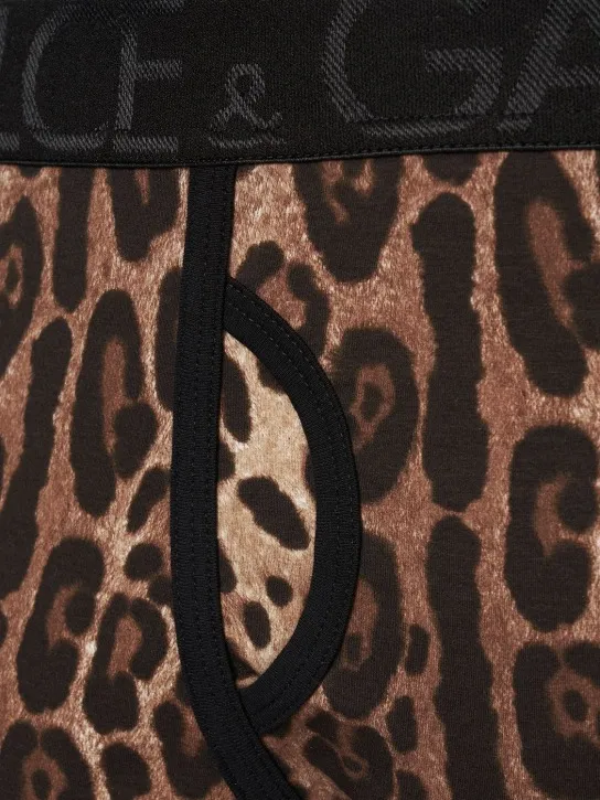 Dolce&amp;Gabbana   Animalier logo cotton boxer briefs 