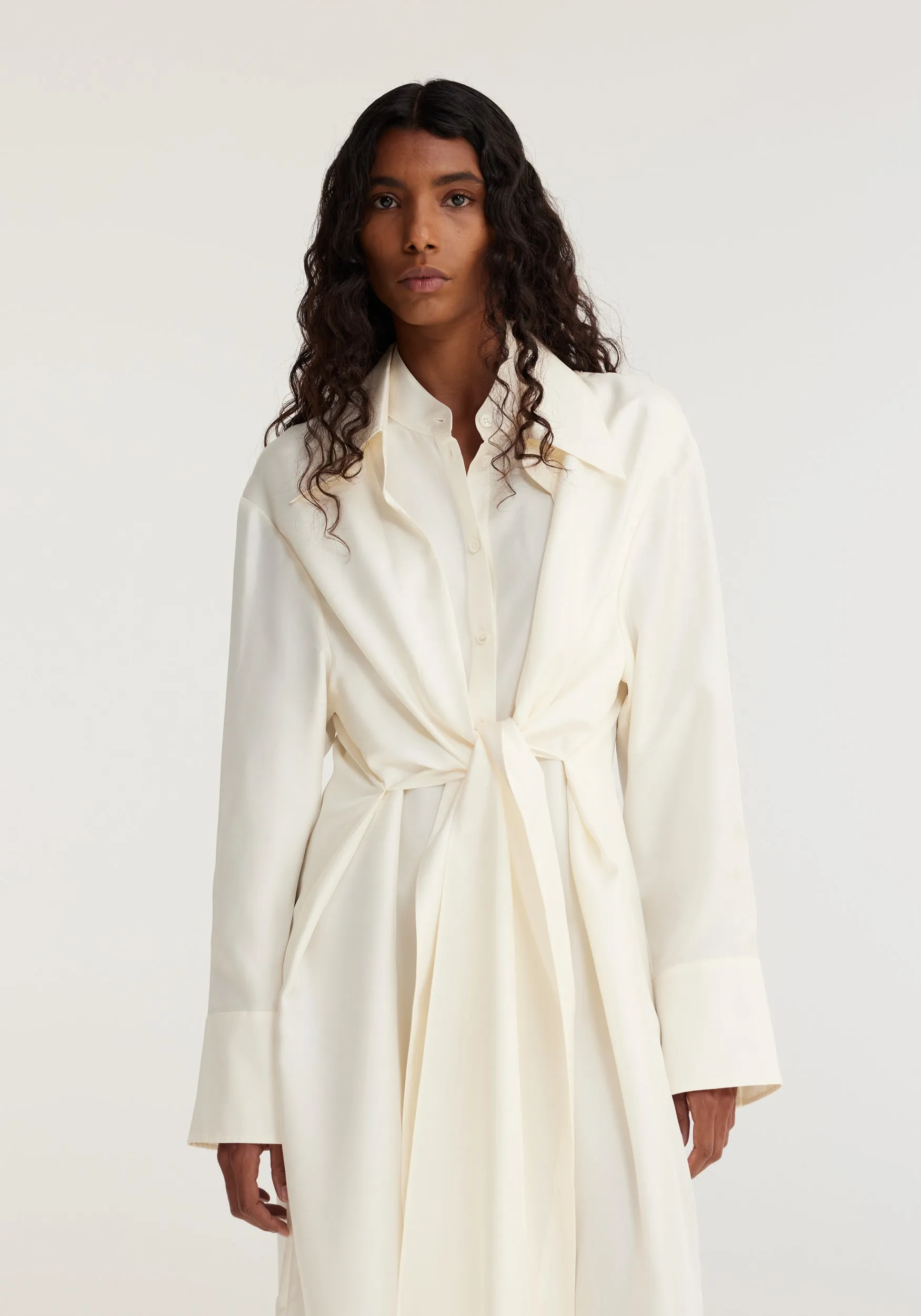 Double-Layer Silk Dress