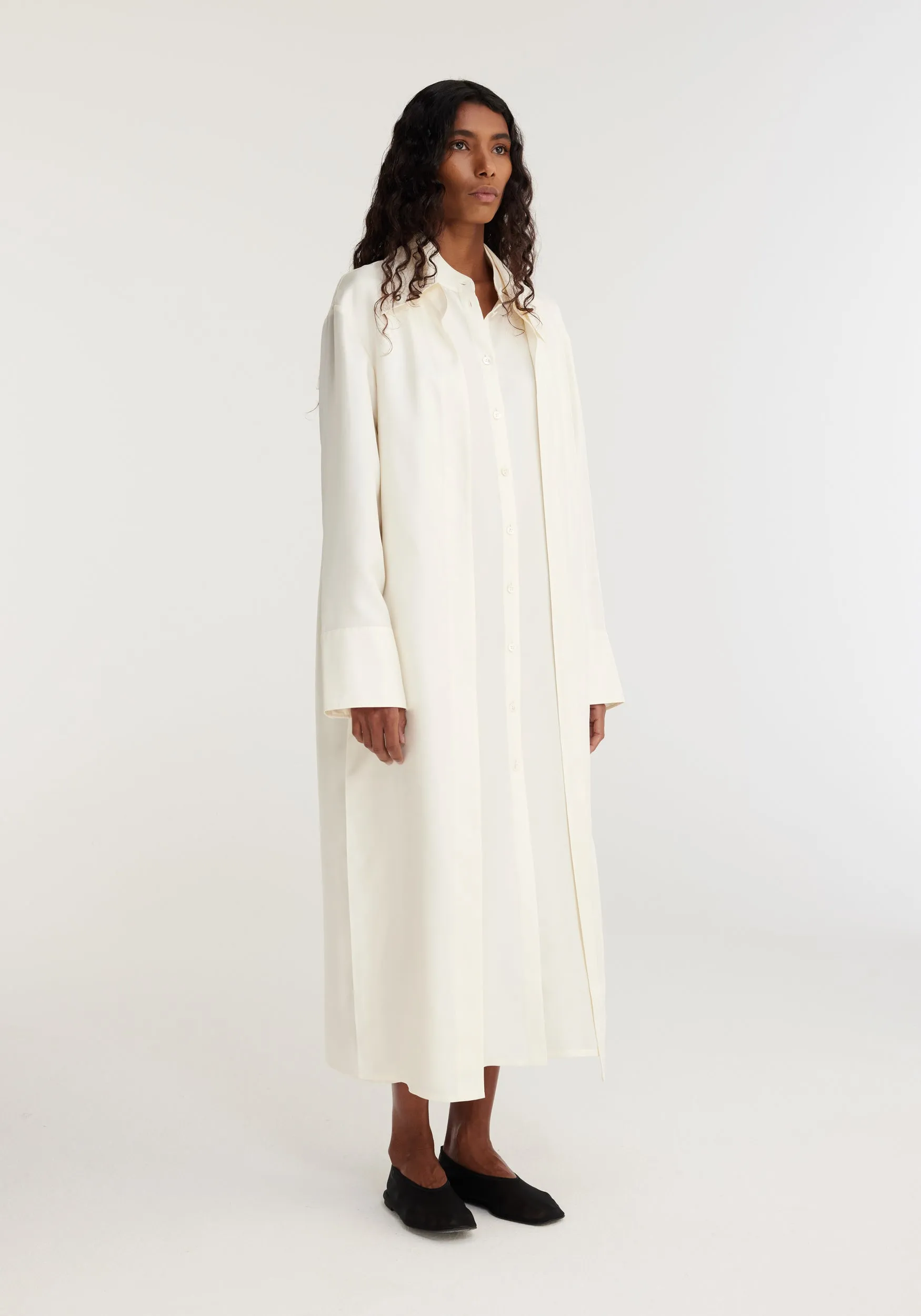 Double-Layer Silk Dress