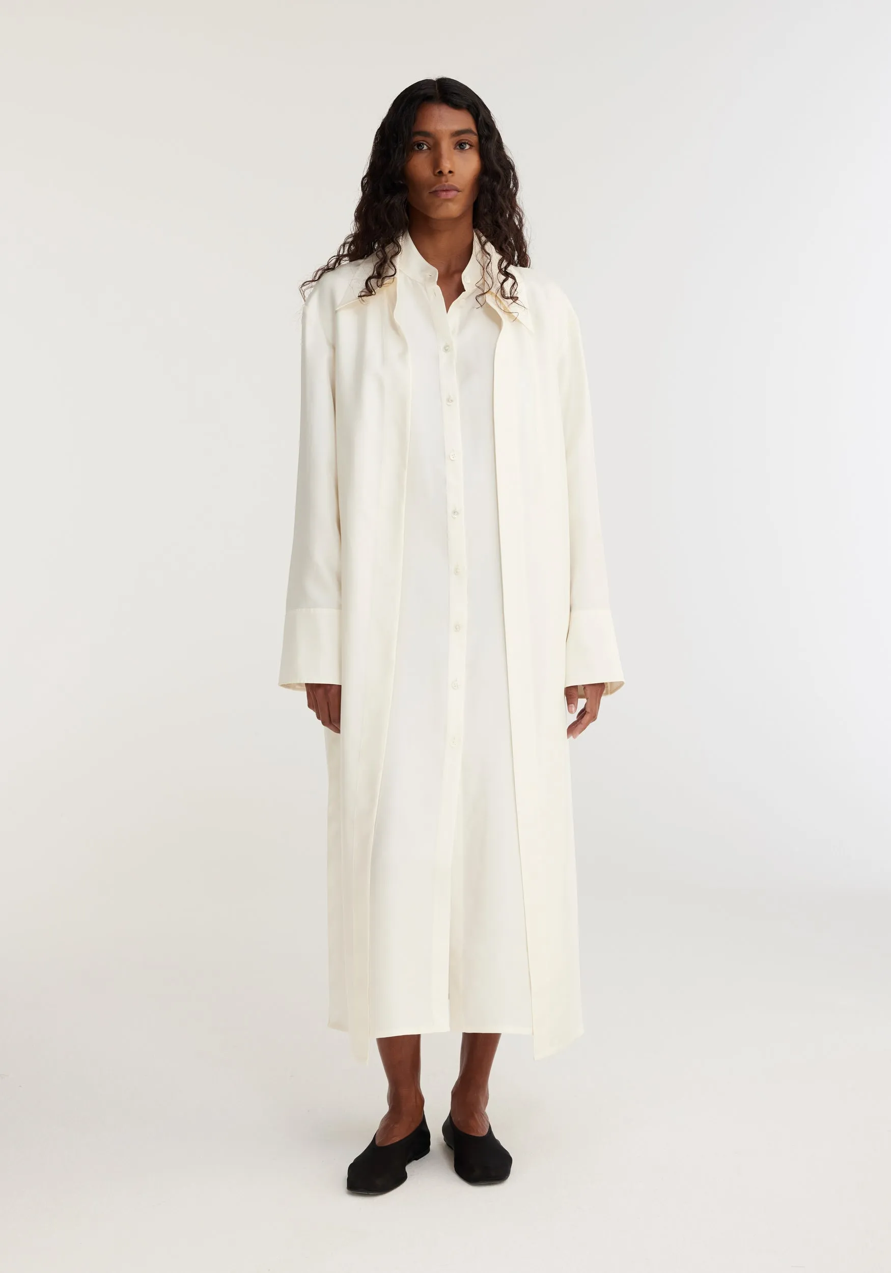 Double-Layer Silk Dress