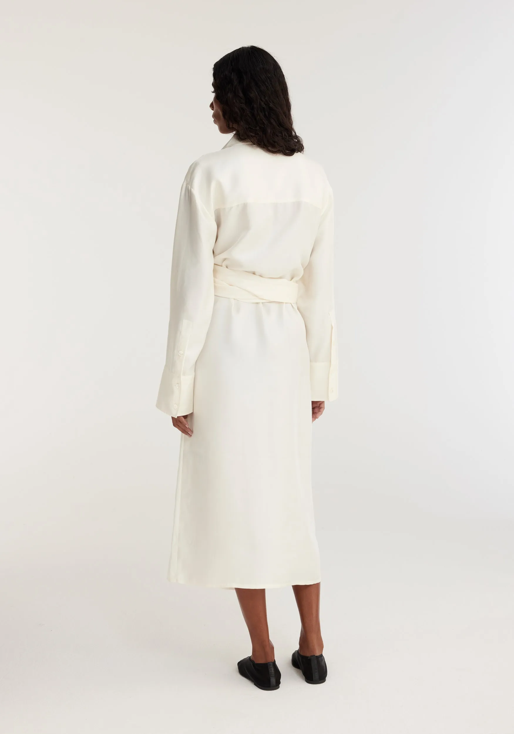 Double-Layer Silk Dress