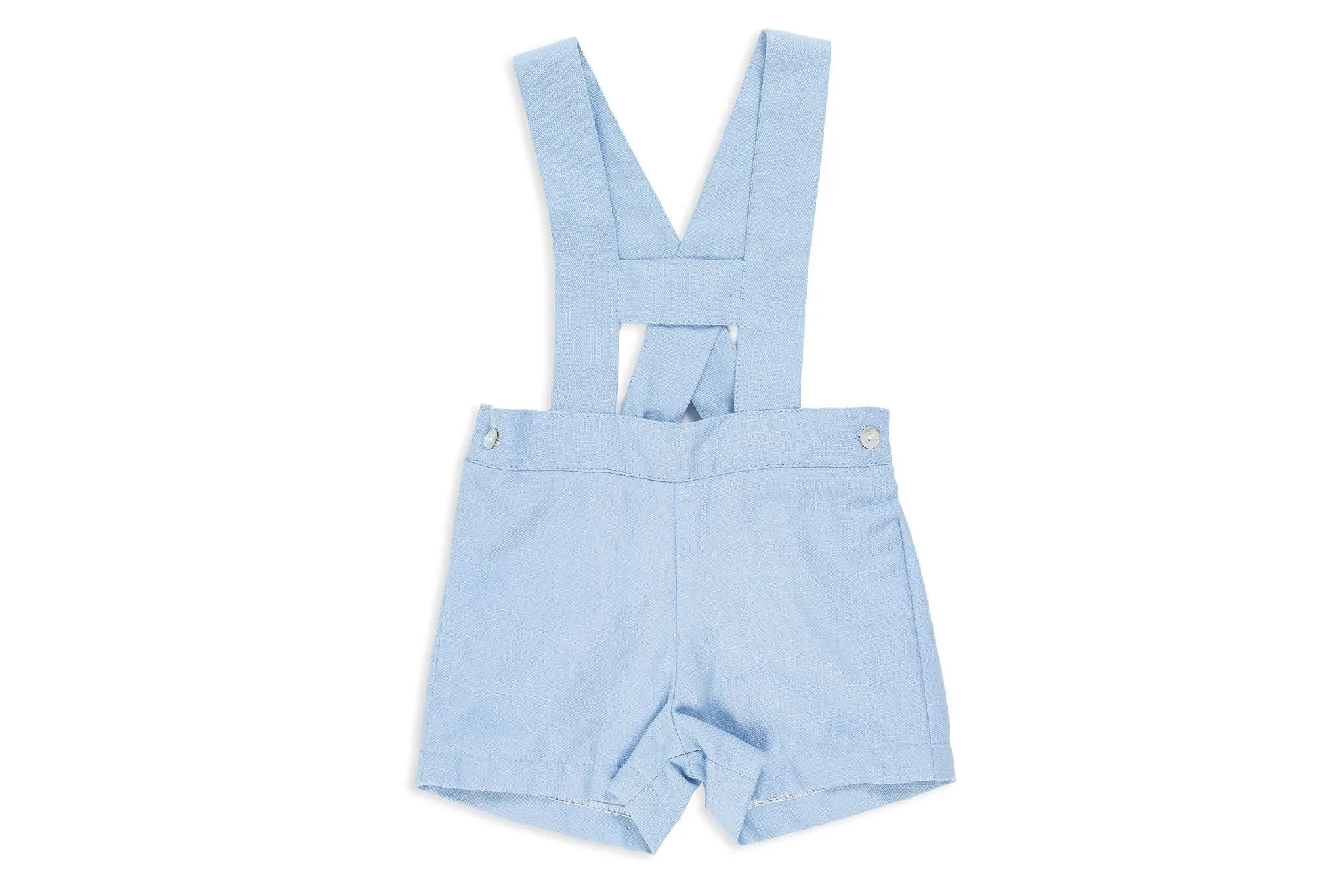Dusty Blue Shorts with Straps