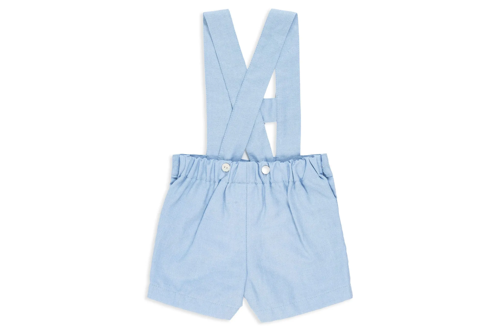 Dusty Blue Shorts with Straps