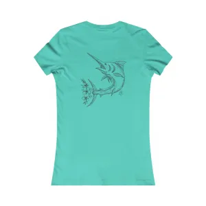 Floral Marlin Women's Favorite Tee