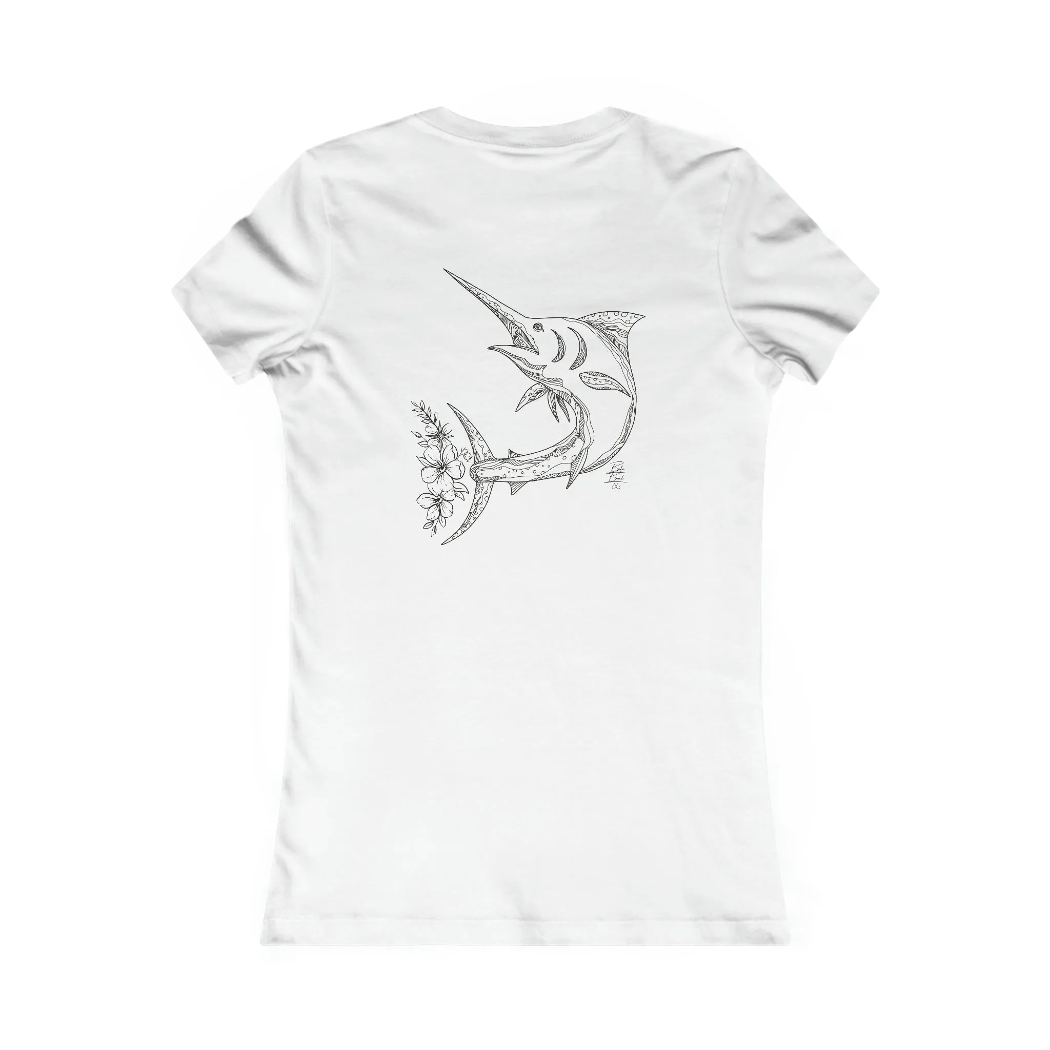 Floral Marlin Women's Favorite Tee