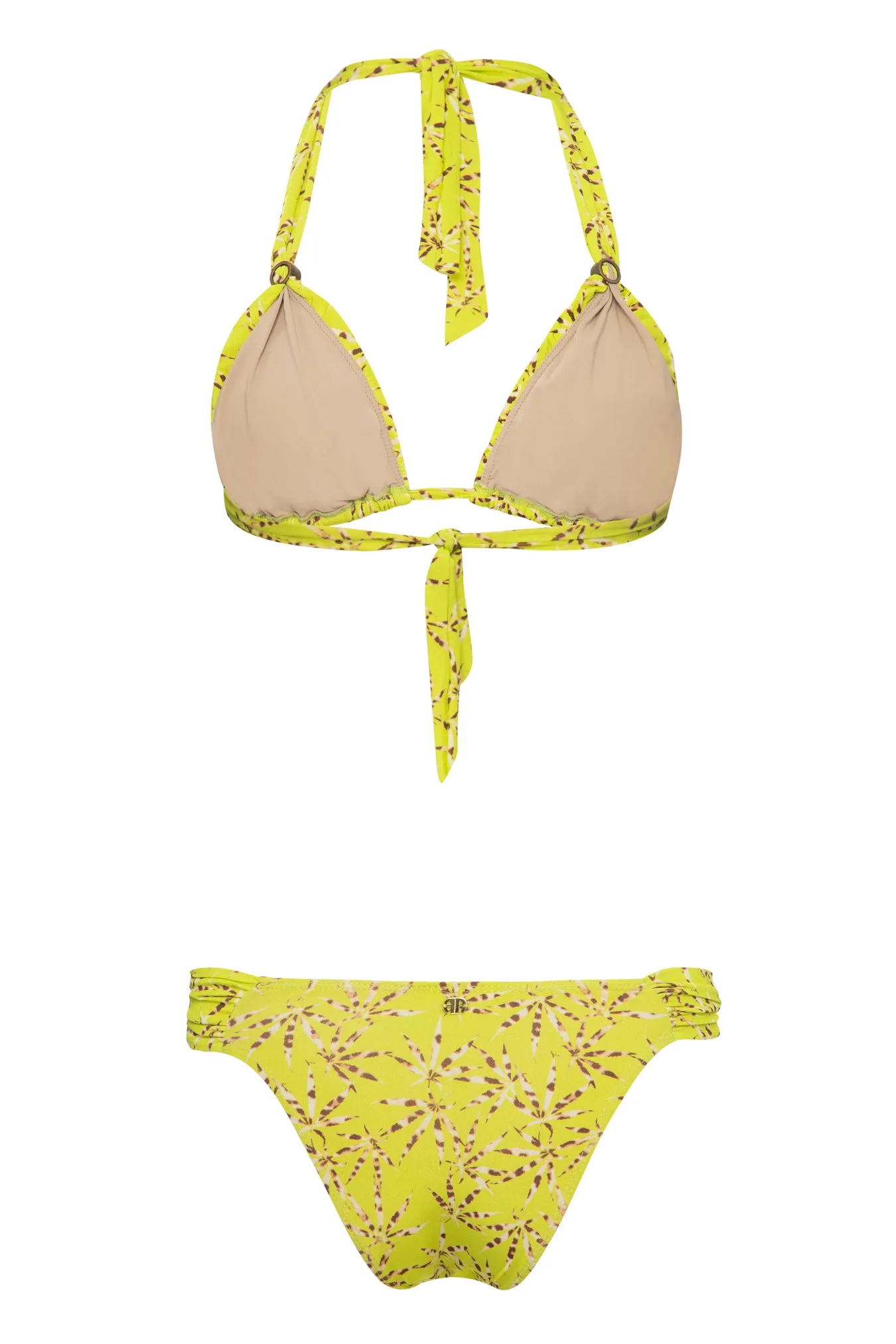 Hemp Leopard Print Long Triangle Bikini