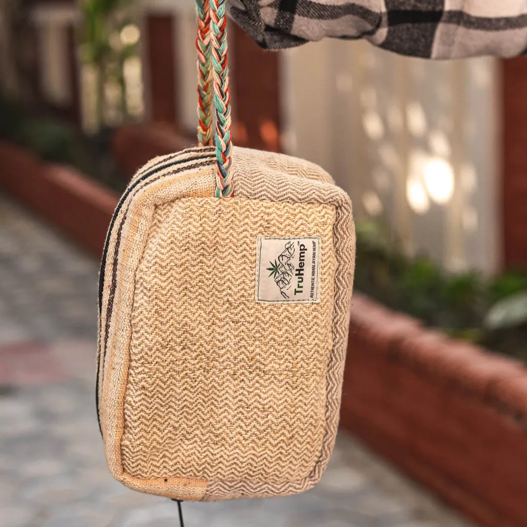 Hemp Travel Pouches - Natural Hemp