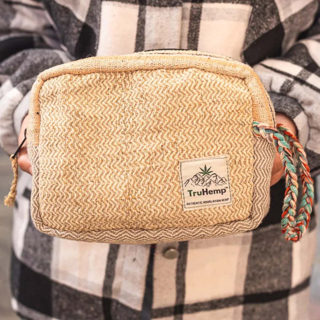 Hemp Travel Pouches - Natural Hemp
