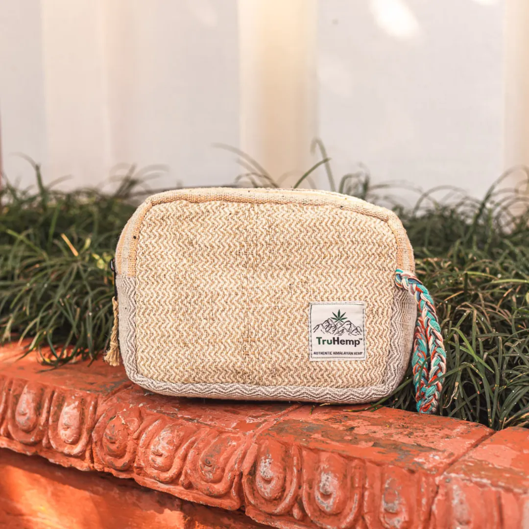 Hemp Travel Pouches - Natural Hemp