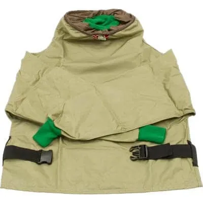 Hibernia Parka -Tan Nylon Parka with sleeves - 38” length