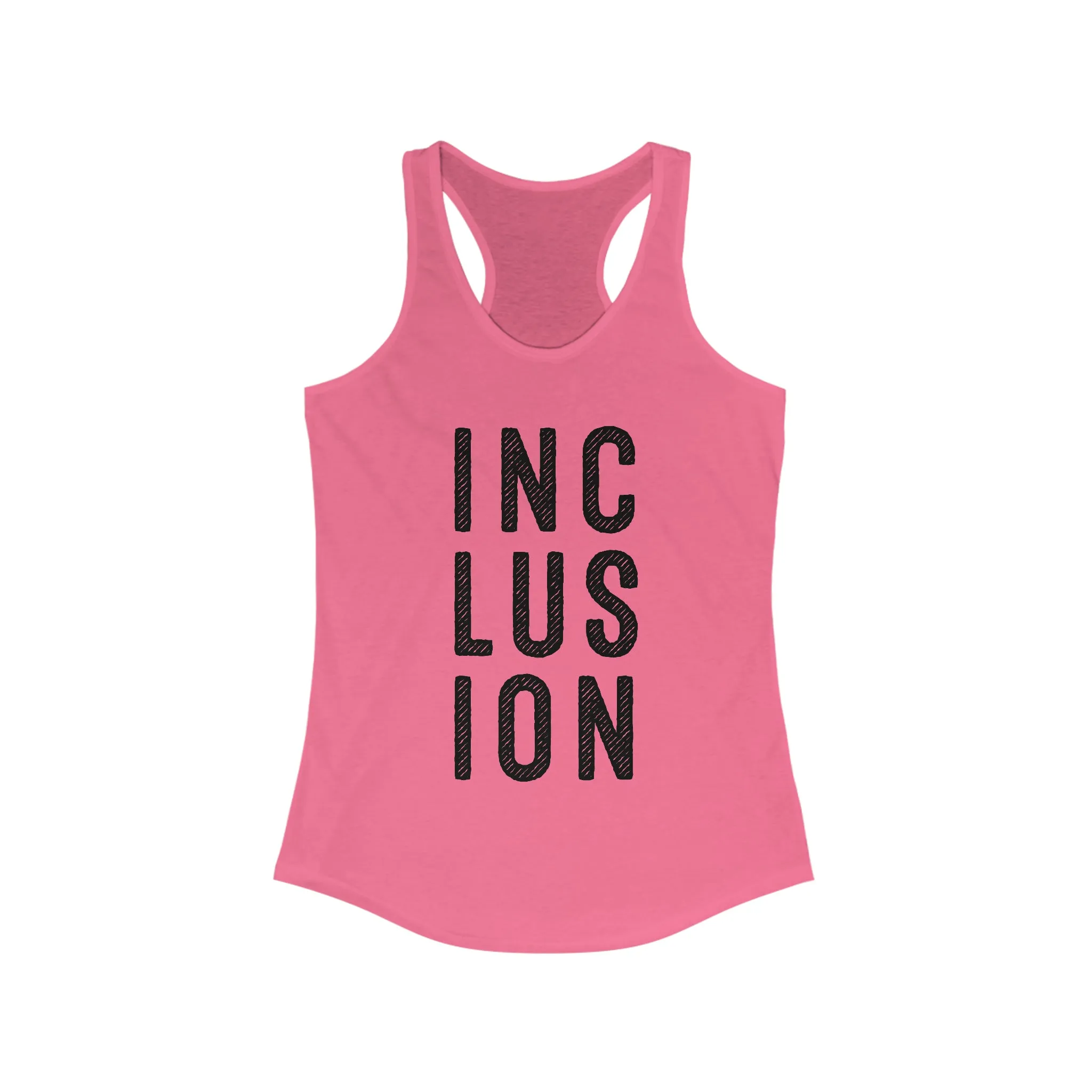 Inclusion Autism Disability Shirt | Autism Awareness Gift | Women's Ideal Racerback Tank