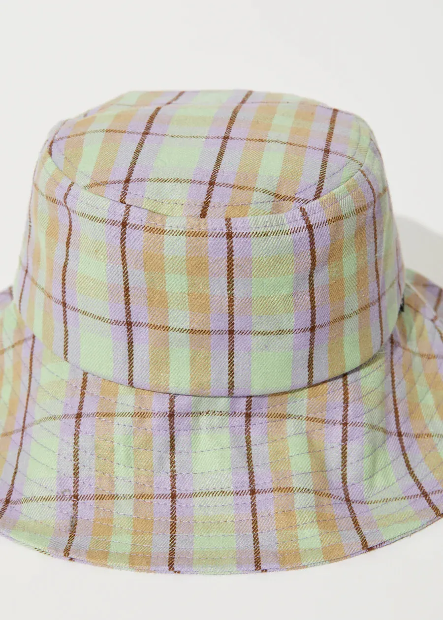 KALI WIDE BRIM HAT | PISTACHIO CHECK
