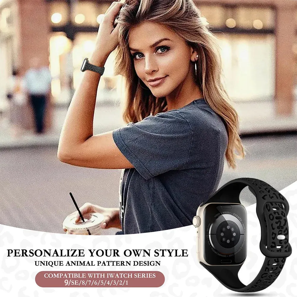Leopard Slim Silicone Strap for Apple Watch