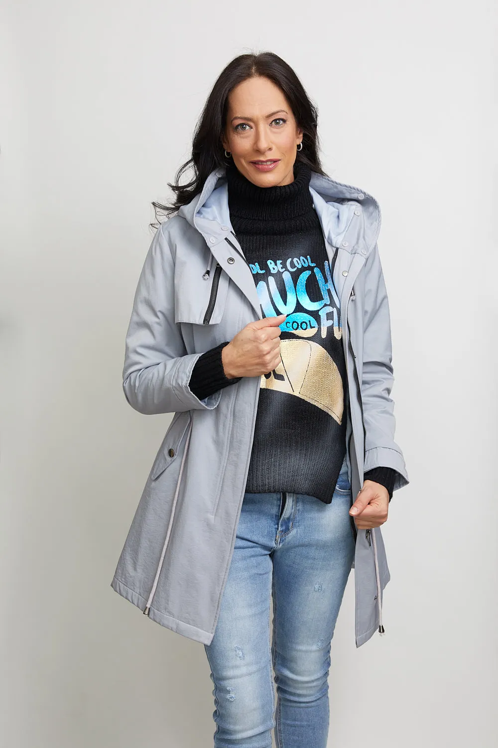 Luxe Mink Jacket with Fur Hood | DIANA