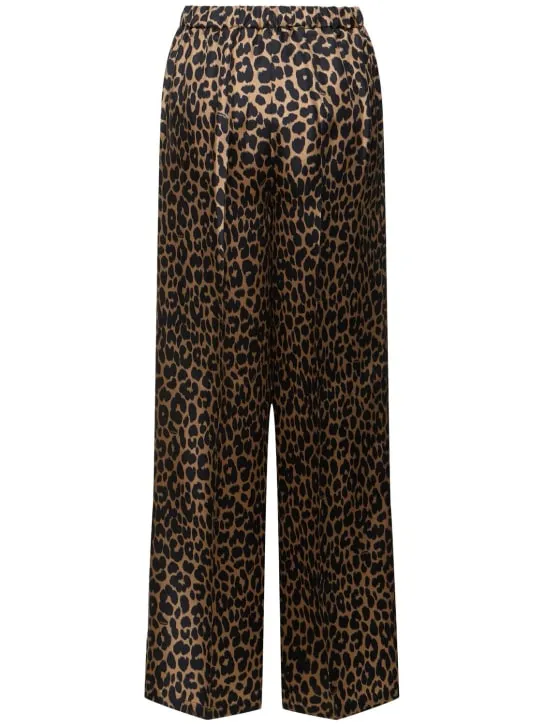Max Mara   Ghinea silk wide leg pants 