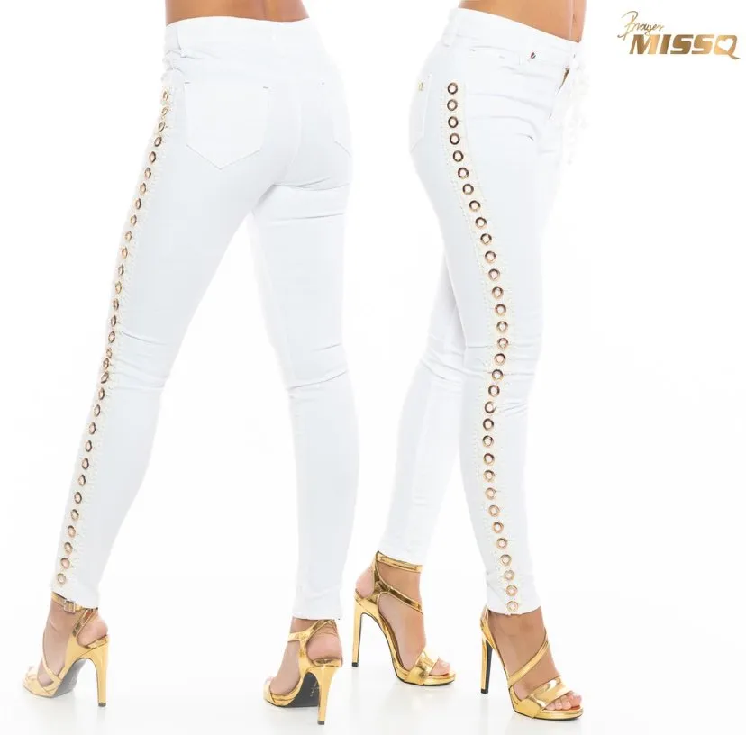 MissQ Low Waist White Skinny Jeans