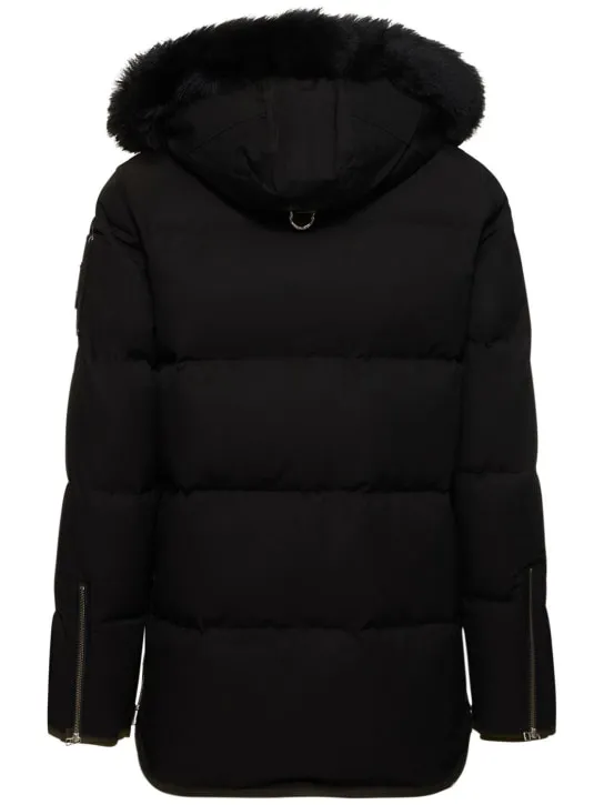 Moose Knuckles   3Q cotton down jacket w/ faux fur 