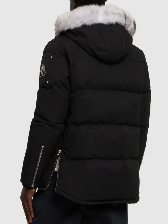 Moose Knuckles   3Q cotton down jacket w/ faux fur 