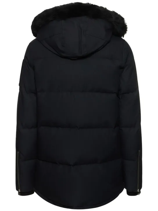 Moose Knuckles   3Q cotton down jacket w/ faux fur 