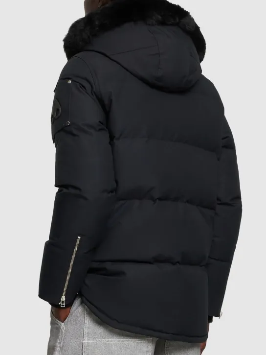Moose Knuckles   3Q cotton down jacket w/ faux fur 
