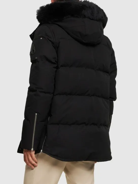Moose Knuckles   3Q cotton down jacket w/ faux fur 