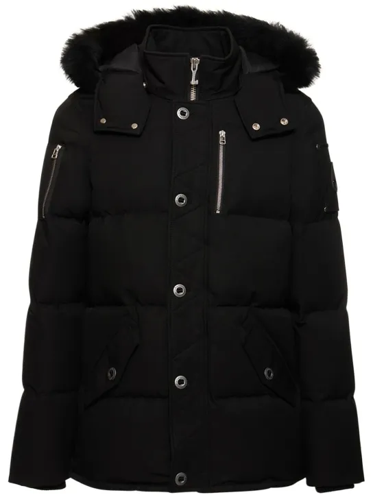 Moose Knuckles   3Q cotton down jacket w/ faux fur 