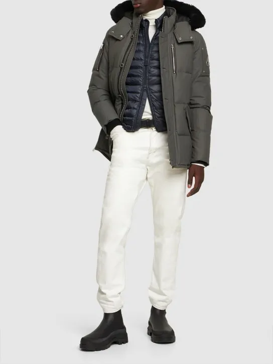Moose Knuckles   3Q cotton down jacket w/ faux fur 
