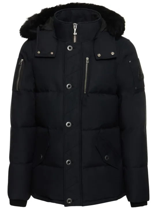 Moose Knuckles   3Q cotton down jacket w/ faux fur 